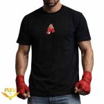 تیشرت بوکس طرح باند بوکس ام اس وی مشکی مدل روی لباس