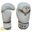 دستکش بوکس msv فوم اعلا سفید با طرح طلایی رو و کنار