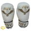 دستکش بوکس msv فوم اعلا سفید با طرح طلایی هر دو پشت