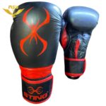 دستکش-بوکس-رویه-چرم-استینگ-سایز-12-اونس-مشکی-قرمز-m1025-روی-دستکش