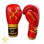 دستکش بوکس استینگ (Sting) چرم طبیعی آتل دار