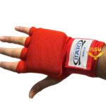 باند بوکس دستکش آماده مشکی و قرمز روی باند