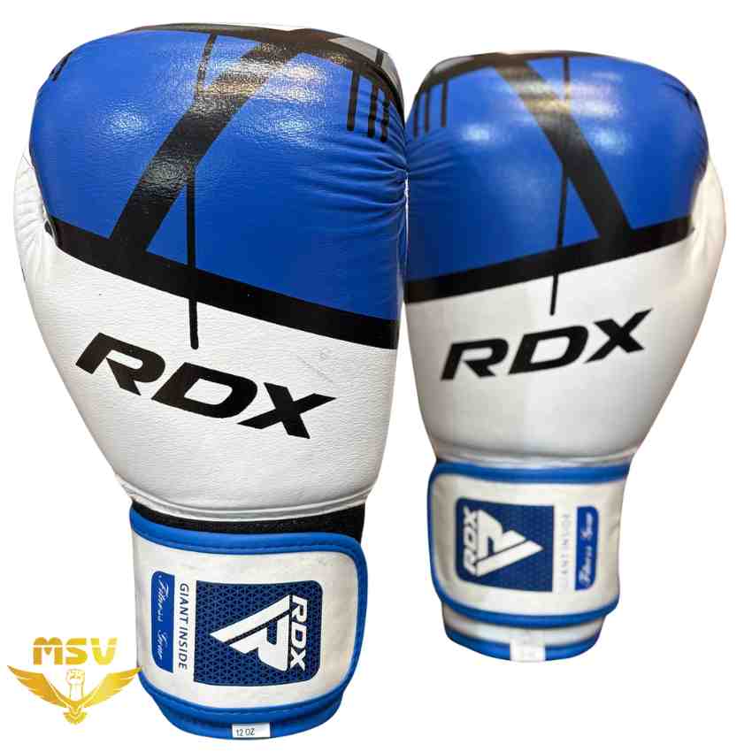 دستکش بوکس چرم طبیعی آر دی ایکس RDX آبی