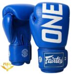 دستکش بوکس چرم طبیعی درجه یکی فرتکس _ Fairtex وان _ ONE Championship آبی