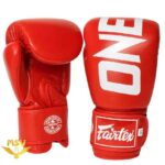 دستکش بوکس چرم طبیعی درجه یکی فرتکس _ Fairtex وان _ ONE Championship قرمز