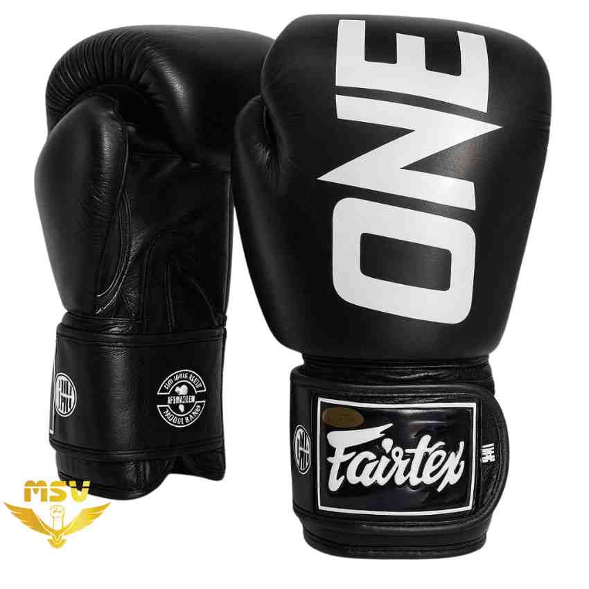 دستکش بوکس چرم طبیعی درجه یکی فرتکس _ Fairtex وان _ ONE Championship مشکی