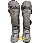 ساق بند اسپارینگ فرتکس Fairtex داخل مخمل چرم شرکتی چریکی خاکستری