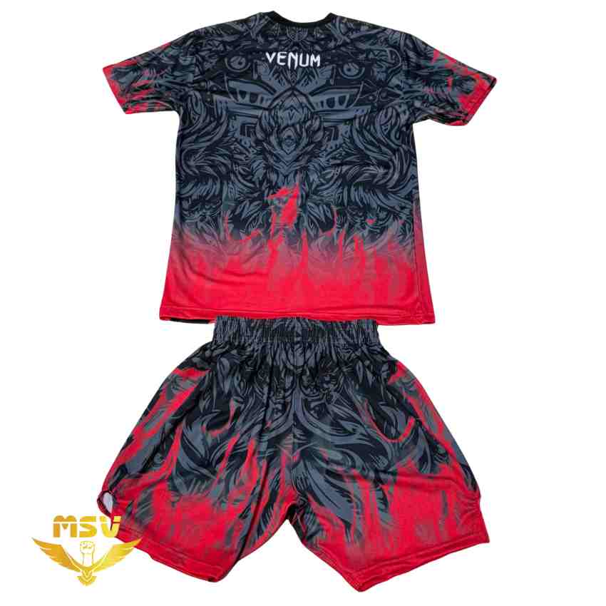 ست رزمی UFC ونوم Venum MSV فلامنت قرمز پشت