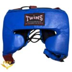 کلاه رزمی چرم طبیعی اعلا گونه دار تویینز | Twins