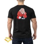 تی شرت سوپر نخ پنبه اعلا طرح ام ام ای MMA دستکش بوکس و باند بوکس پشت