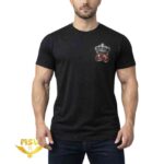 تی شرت سوپر نخ پنبه اعلا طرح تاج و دستکش بوکس رو