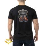 تی شرت سوپر نخ پنبه اعلا طرح تاج و دستکش بوکس پشت