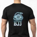 تیشرت رزمی مشکی چاپ پشت و رو BJJ جوجیتسو