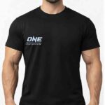 تیشرت رزمی مشکی چاپ پشت و رو وان چمپیون one championship پشت