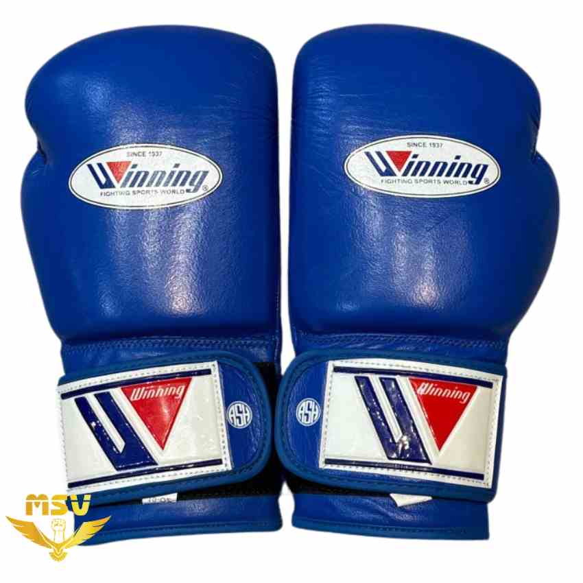 دستکش بوکس وینینگ _ Winning چرم طبیعی درجه یک آبی