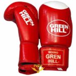 دستکش بوکس گرین هیل Green Hill چرم طبیعی درجه یک قرمز کنار
