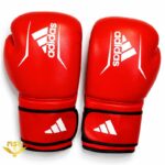 دستکش-بوکس-چرم-طبیعی-آدیداس-adidas-آتل-دار-روی-دستکش-قرمز