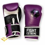 دستکش-چرم-گاومیش-Extreme-Fight-رنگ-خاص-بنفش-10-اونس-پشت-و-روی-دستکش