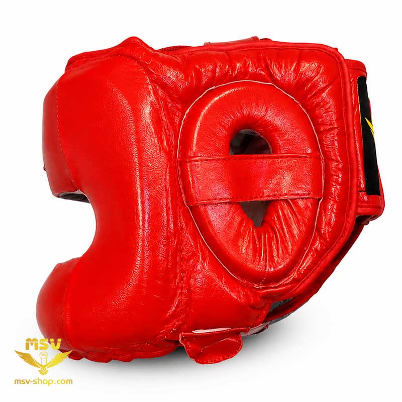 کلاه-بوکس-چرم-طبیعی-آتل-فلزی-MSV-کنار