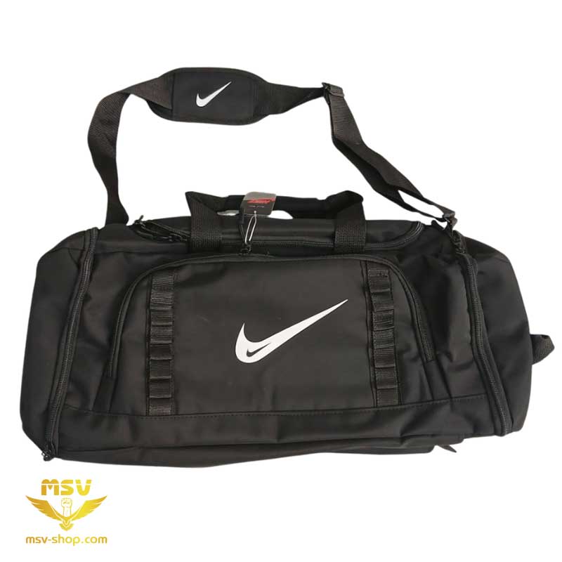 ساک تفکیکی کوله شونده پارچه دیبا طرح نایک Nike اعلا از روبرو