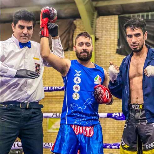 سید محمد موسوی مربی کیک بوکسینگ