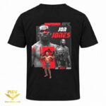 تیشرت رزمی جان جونز Jon Jones مشکی طرح رو  طرح پشت UFC